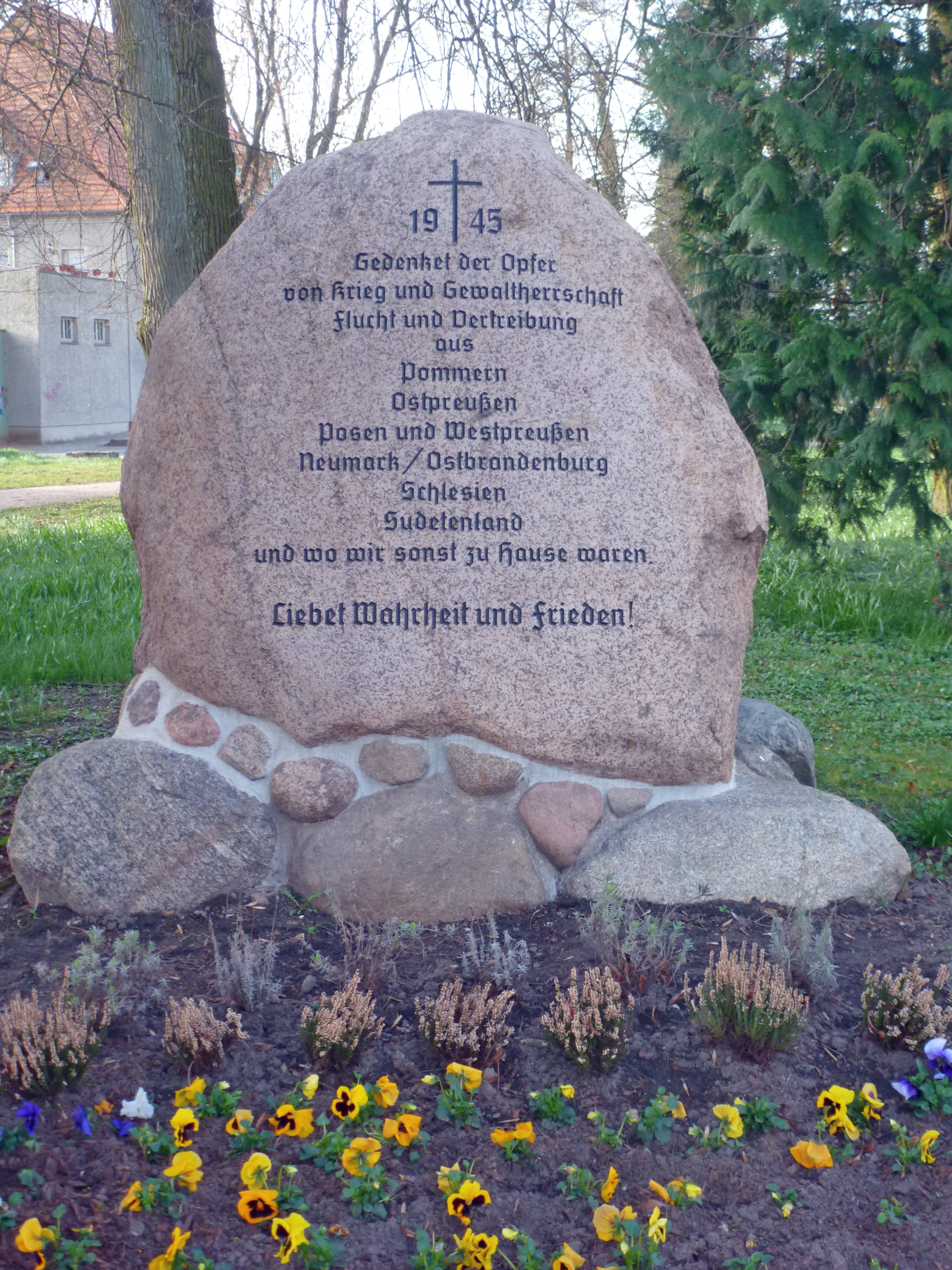Gedenkstein in Anklam
